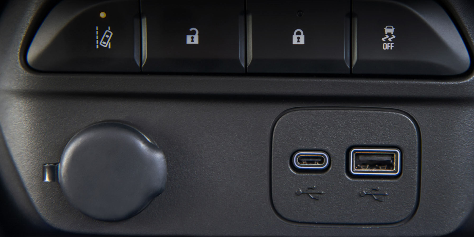 panel de conectividad interior