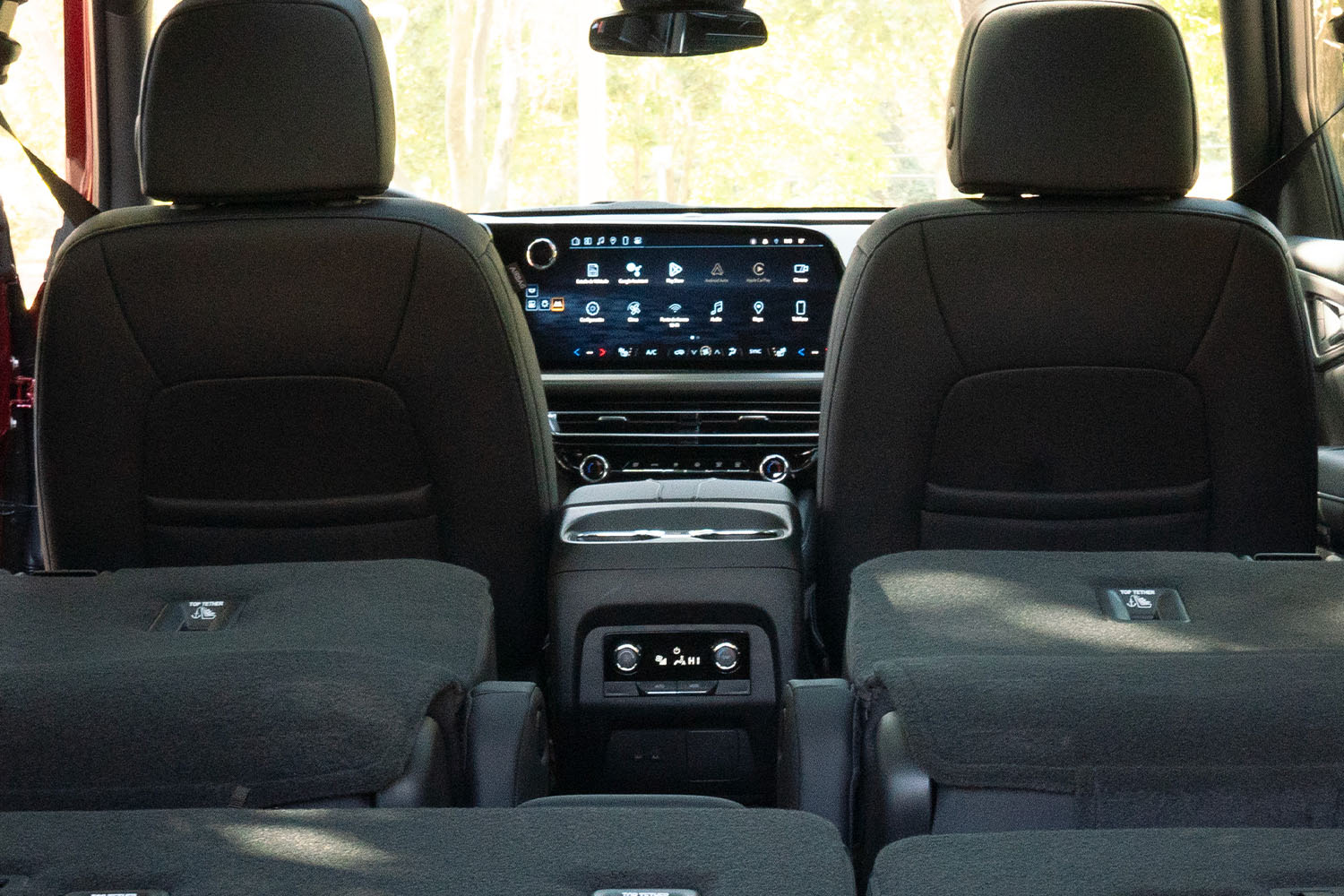 Salida de aire para todos los pasajeros en la Chevrolet Traverse.